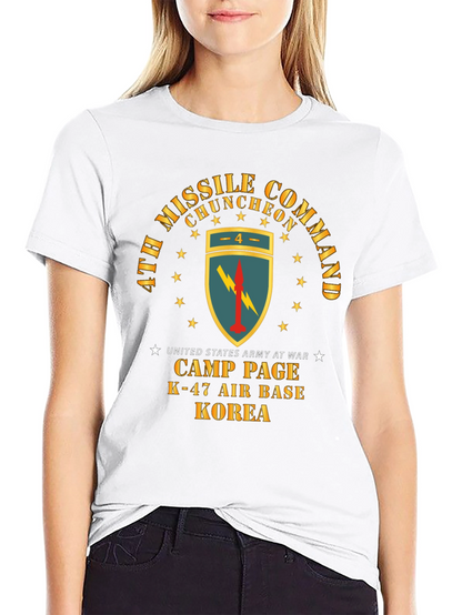 Camiseta Negra Comando de Misiles Corea