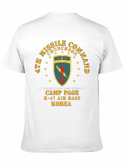 Camiseta Negra Comando de Misiles Corea