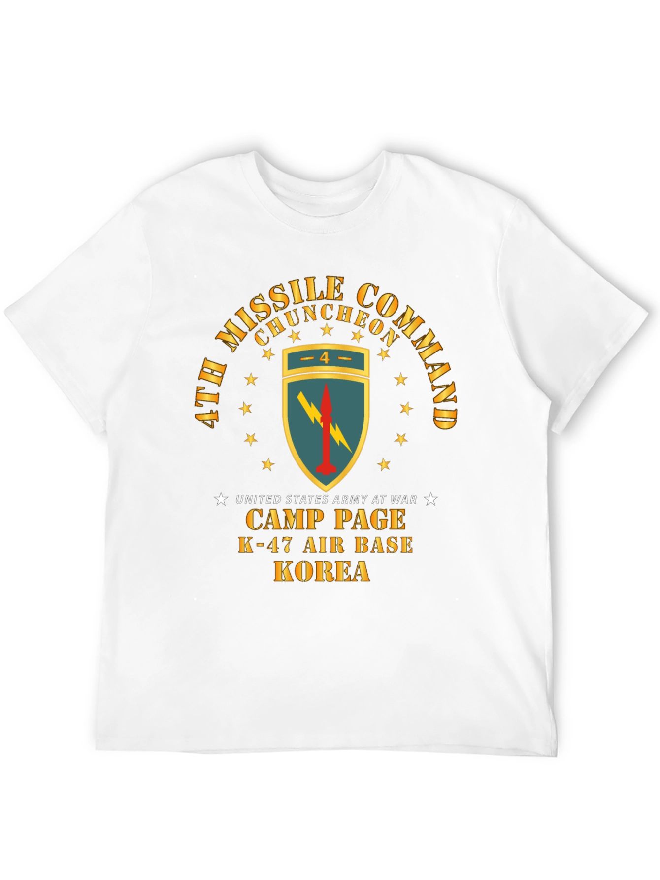Camiseta Negra Comando de Misiles Corea