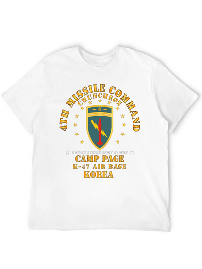 Camiseta Negra Comando de Misiles Corea