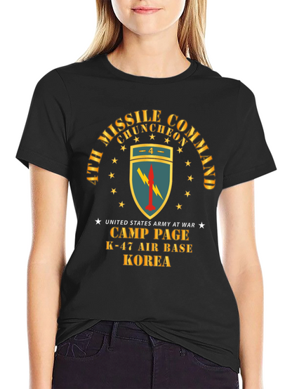 Camiseta Negra Comando de Misiles Corea