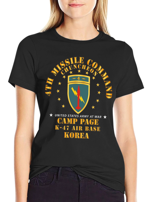 Camiseta Negra Comando de Misiles Corea