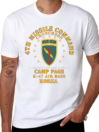 Camiseta Negra Comando de Misiles Corea