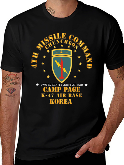 Camiseta Negra Comando de Misiles Corea