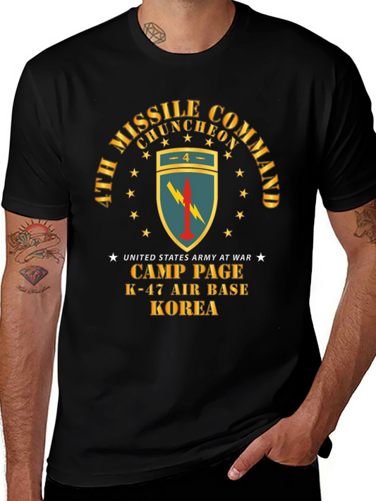 Camiseta Negra Comando de Misiles Corea
