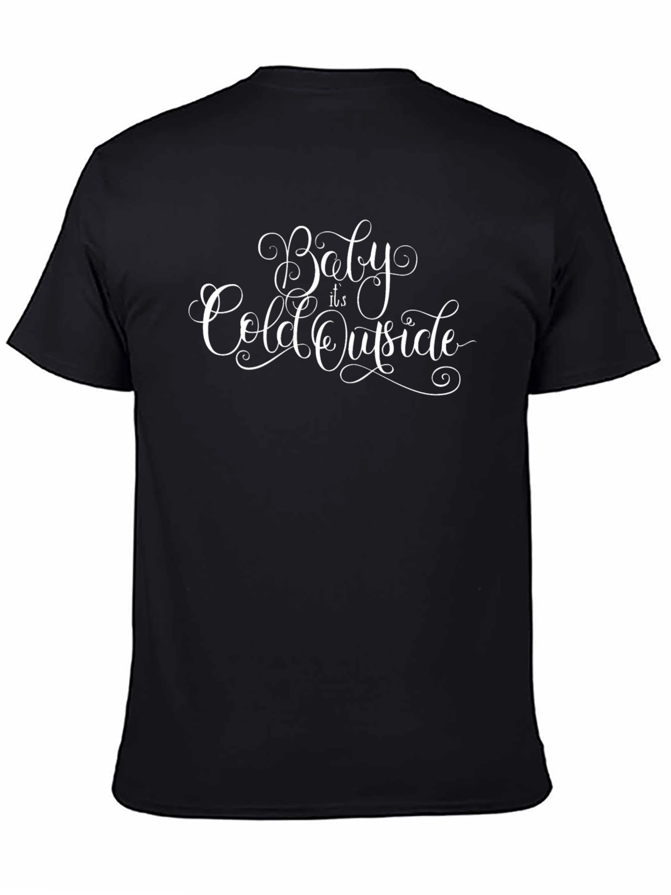 Camiseta Negra con Diseño Baby Its Cold Outside