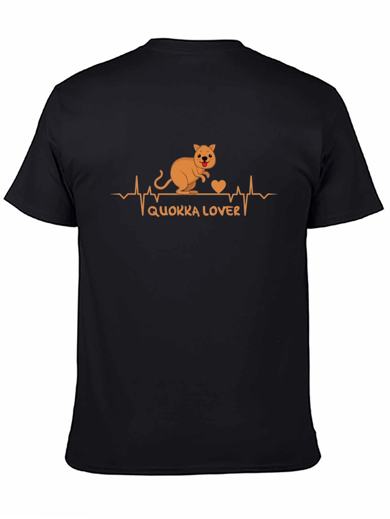 Camiseta Negra Quokka Lover - Diseño Adorable