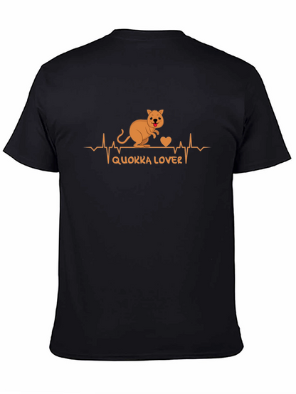 Camiseta Negra Quokka Lover - Diseño Adorable