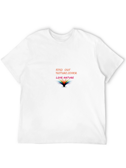 Camiseta Negra Amante de la Naturaleza