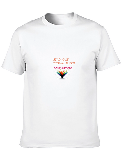 Camiseta Negra Amante de la Naturaleza