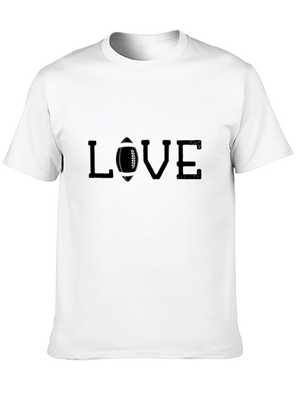 Camiseta Negra Love Futbol Americano