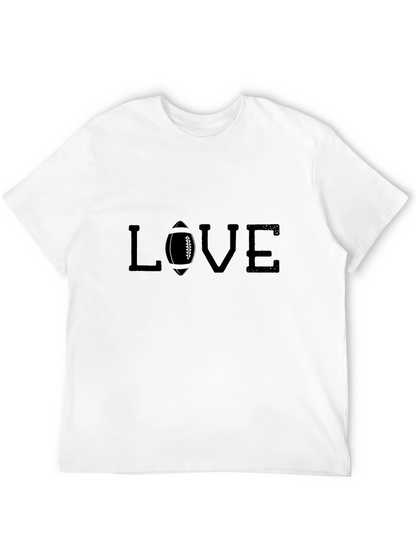 Camiseta Negra Love Futbol Americano