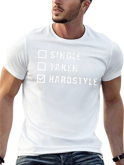 Camiseta Negra Hardstyle: Soltero Ocupado Hardstyle