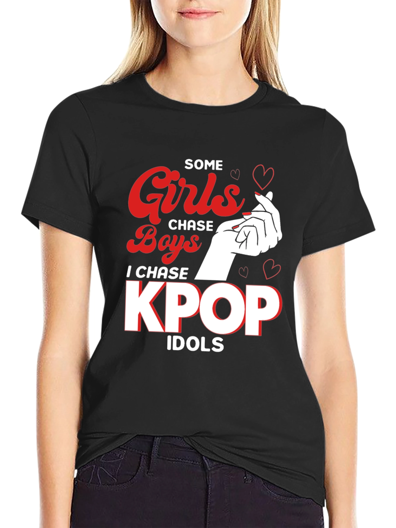 Camiseta Negra KPop Idols