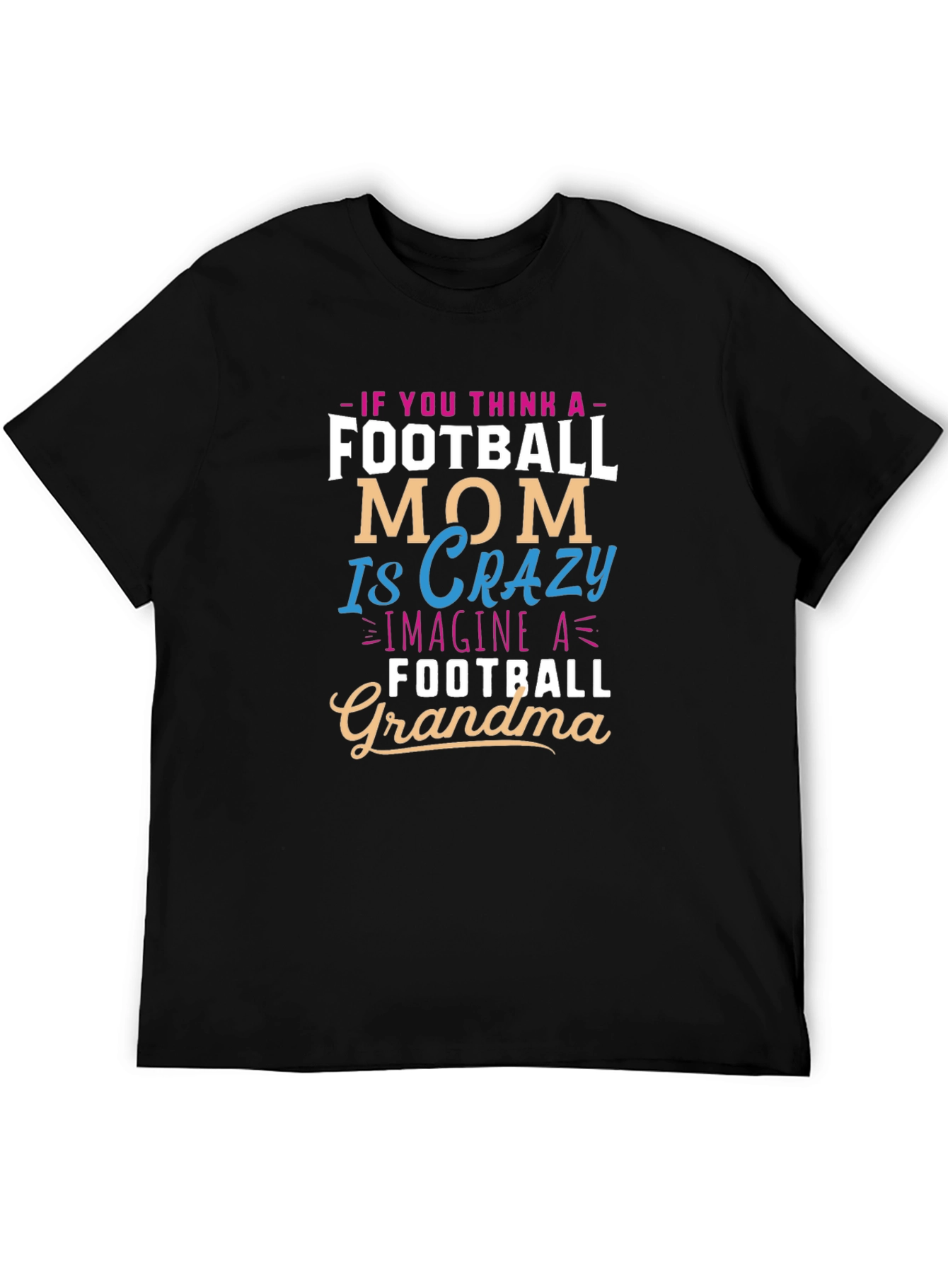Camiseta Negra Football Grandma