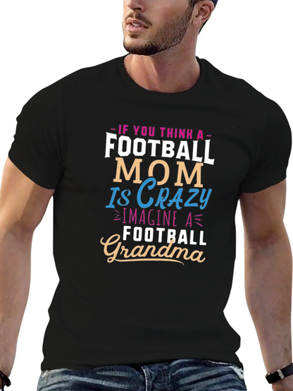 Camiseta Negra Football Grandma