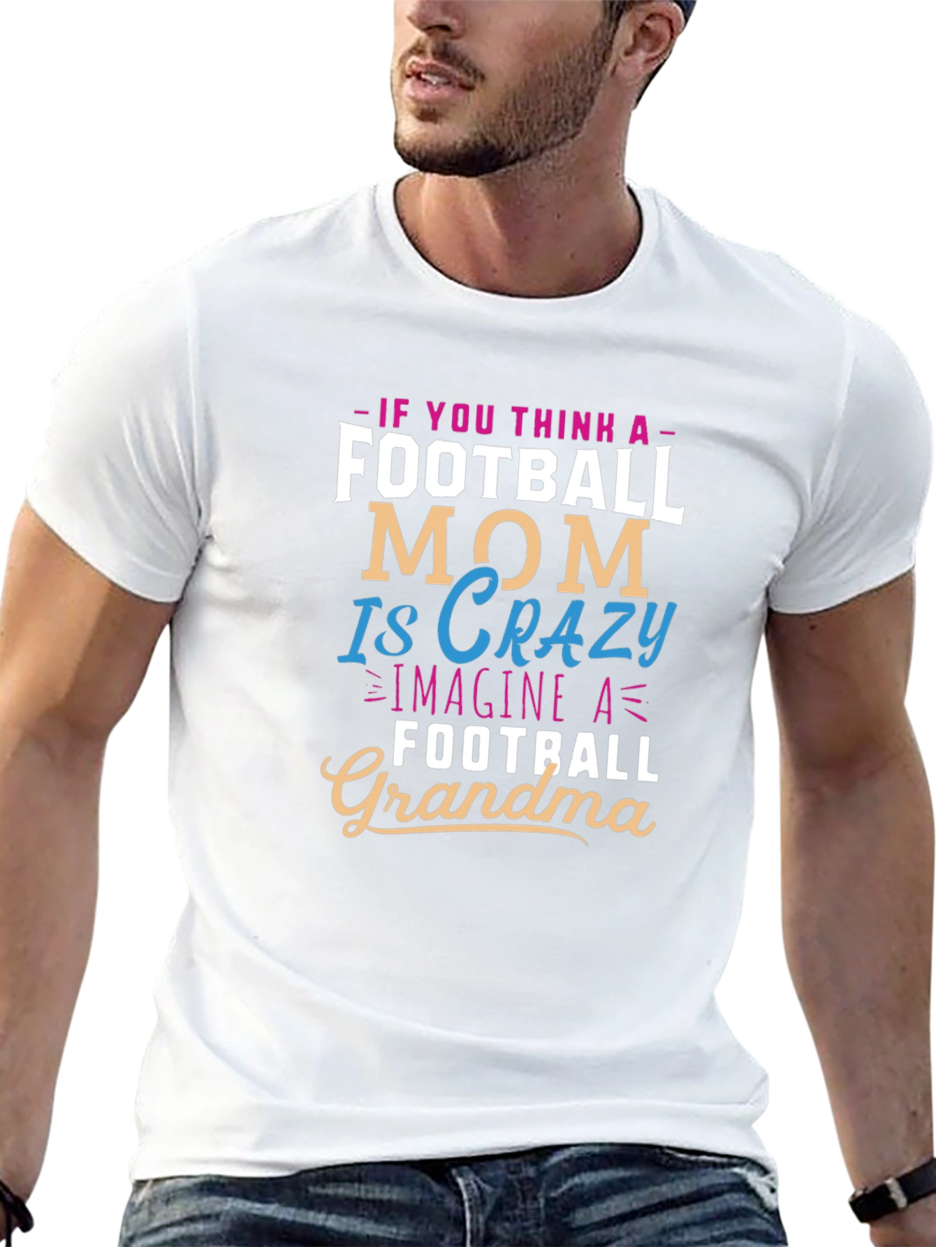 Camiseta Negra Football Grandma