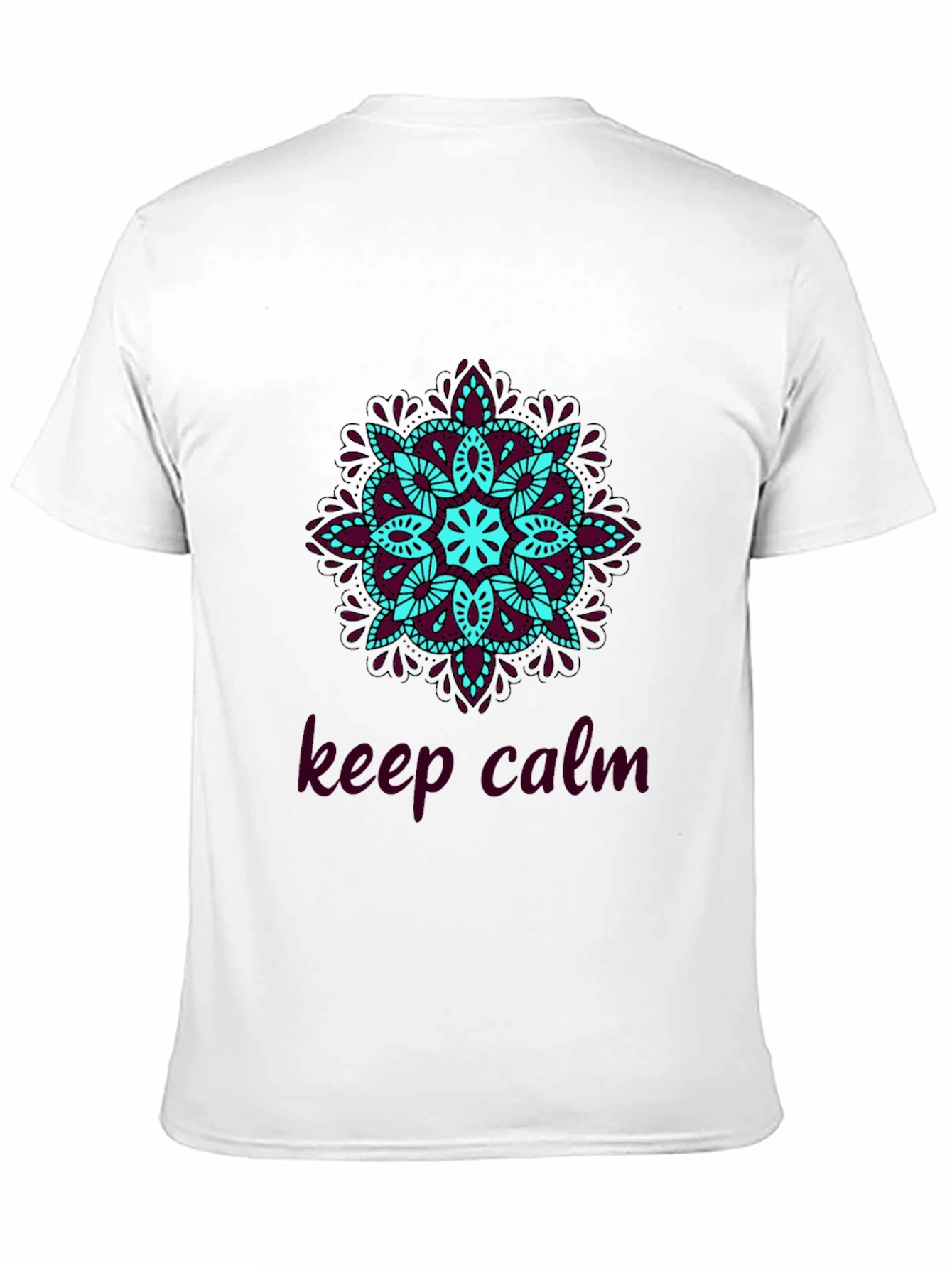 Camiseta Negra Mandala Keep Calm