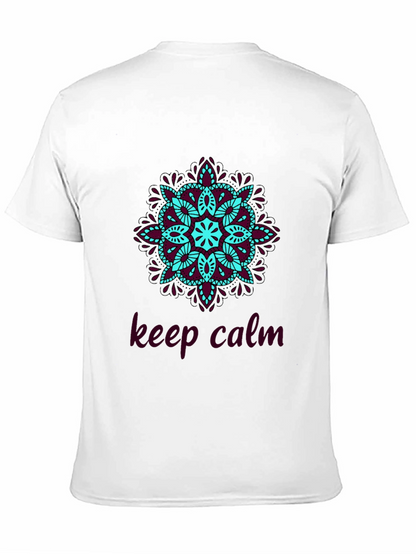 Camiseta Negra Mandala Keep Calm
