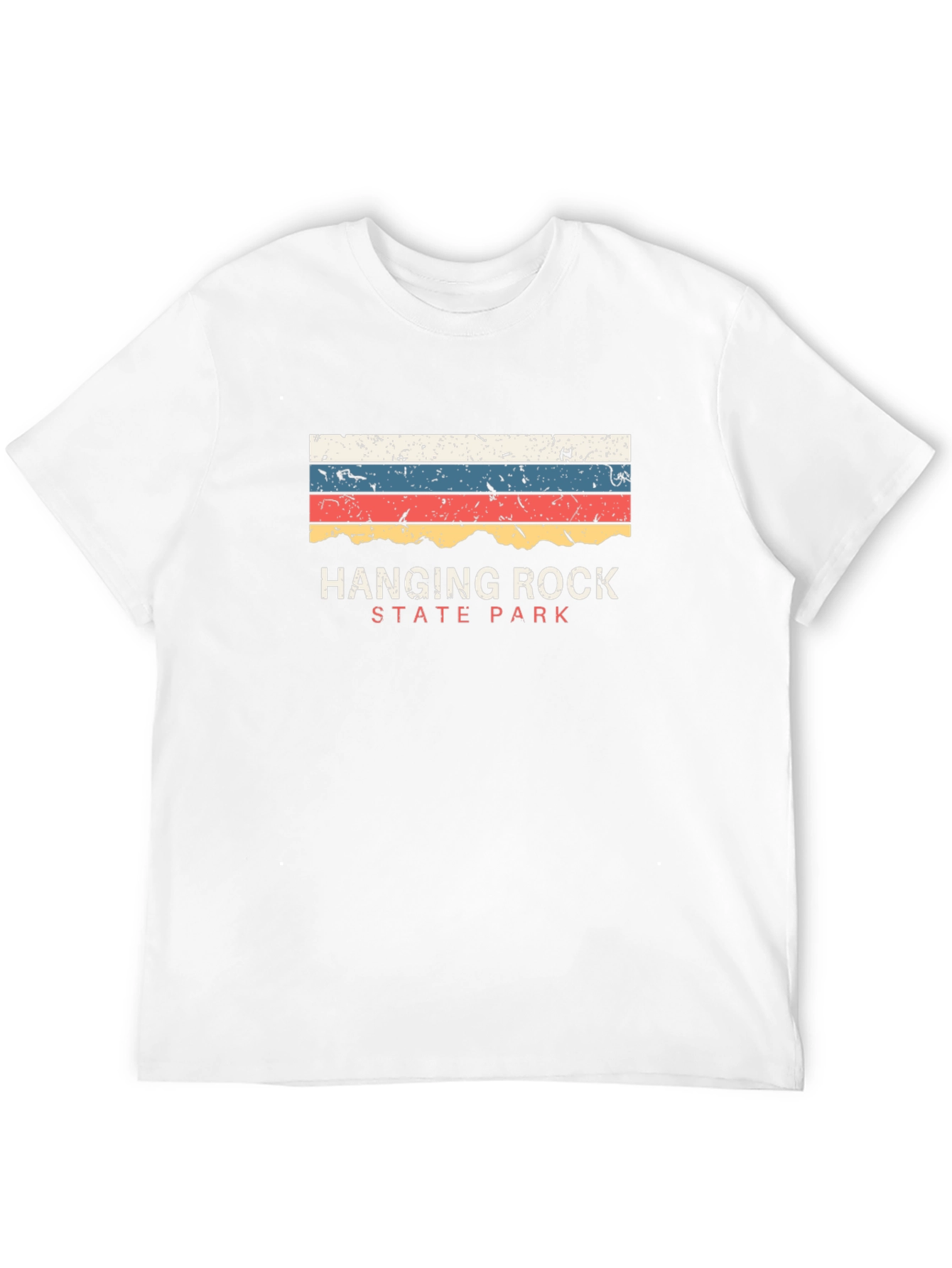 Camiseta Negra Hanging Rock State Park Retro