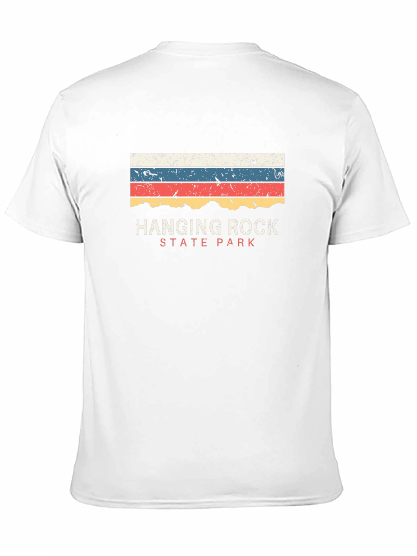 Camiseta Negra Hanging Rock State Park Retro