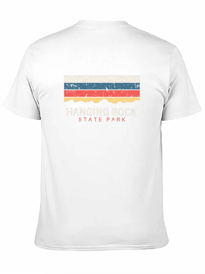 Camiseta Negra Hanging Rock State Park Retro