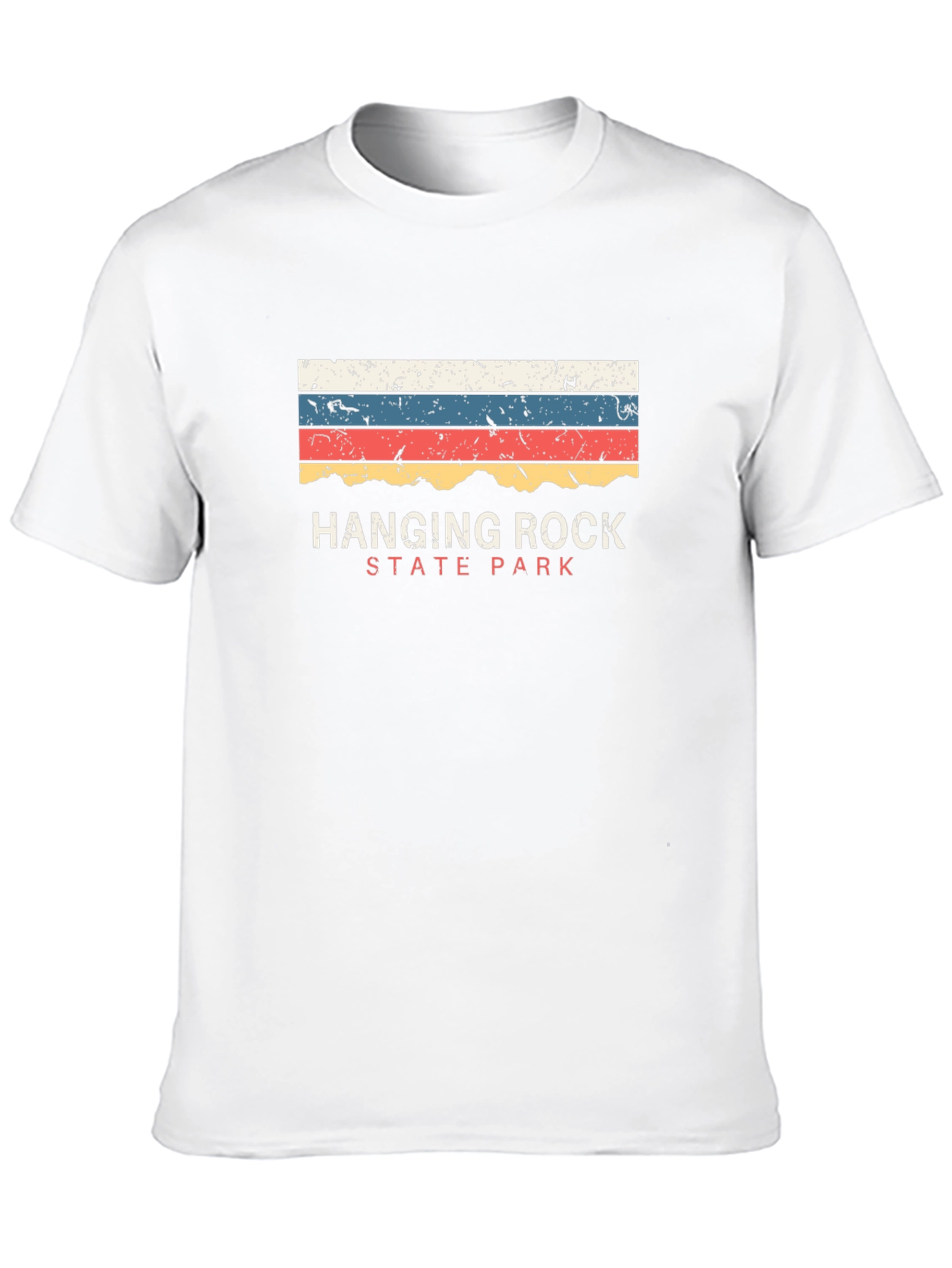 Camiseta Negra Hanging Rock State Park Retro