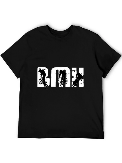 Camiseta Negra BMX Estilo Urbano