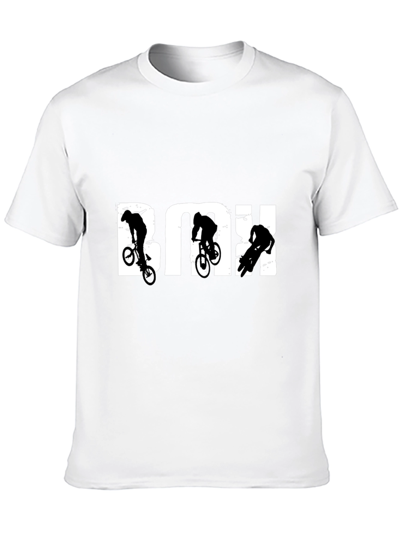 Camiseta Negra BMX Estilo Urbano