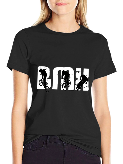 Camiseta Negra BMX Estilo Urbano
