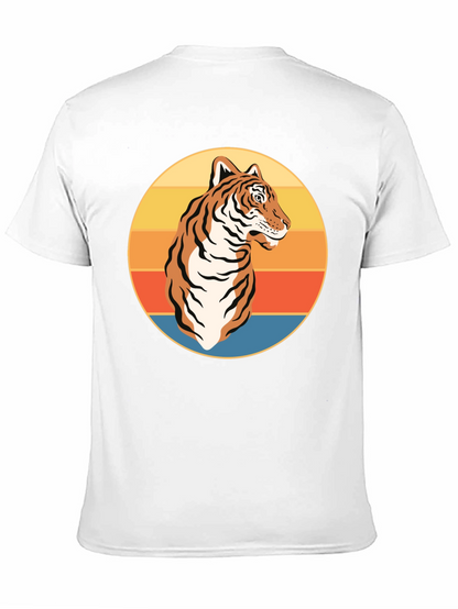 Camiseta Negra con Tigre Retro