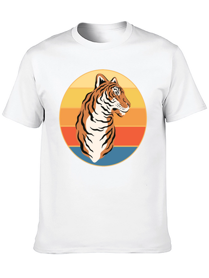 Camiseta Negra con Tigre Retro