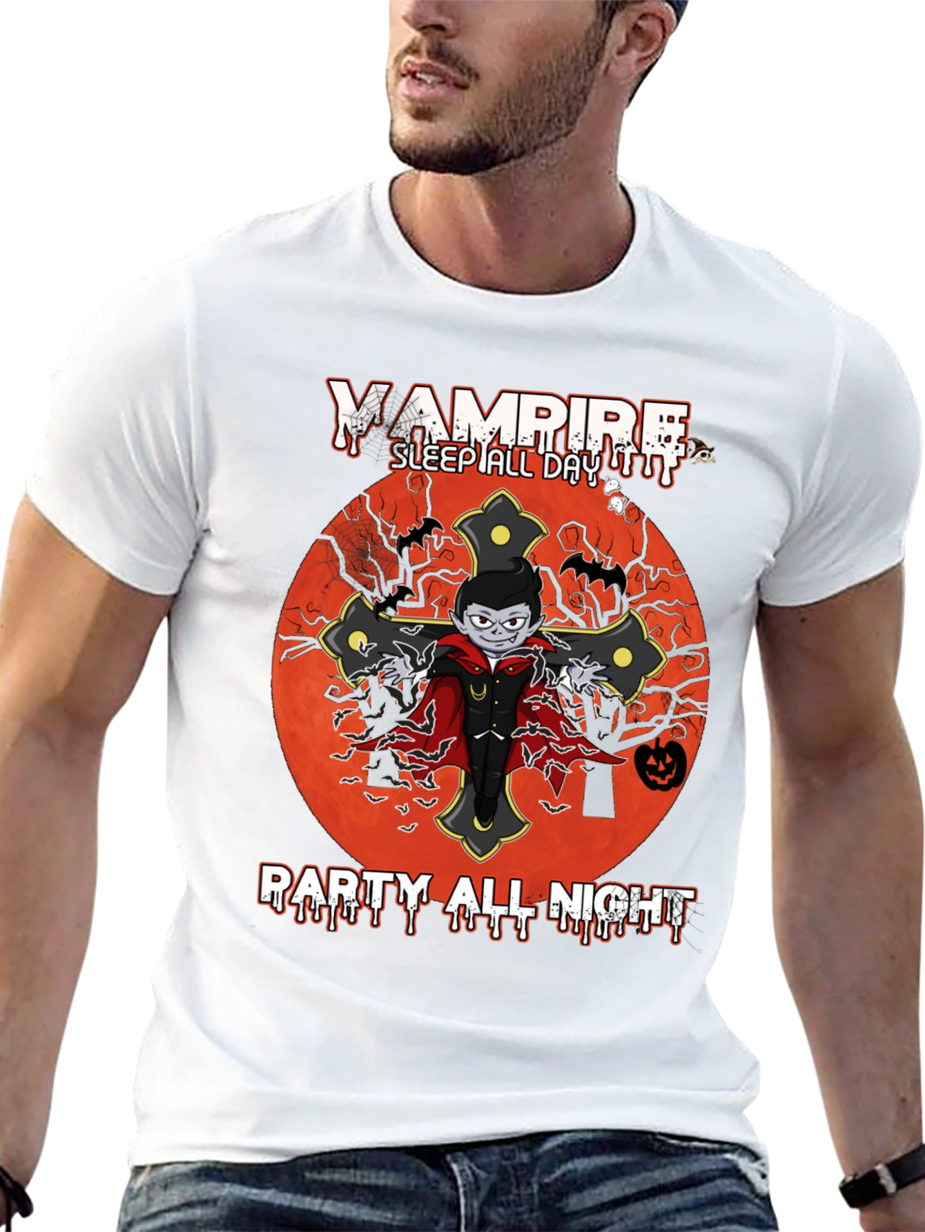 Camiseta Vampiro Halloween - Fiesta Nocturna