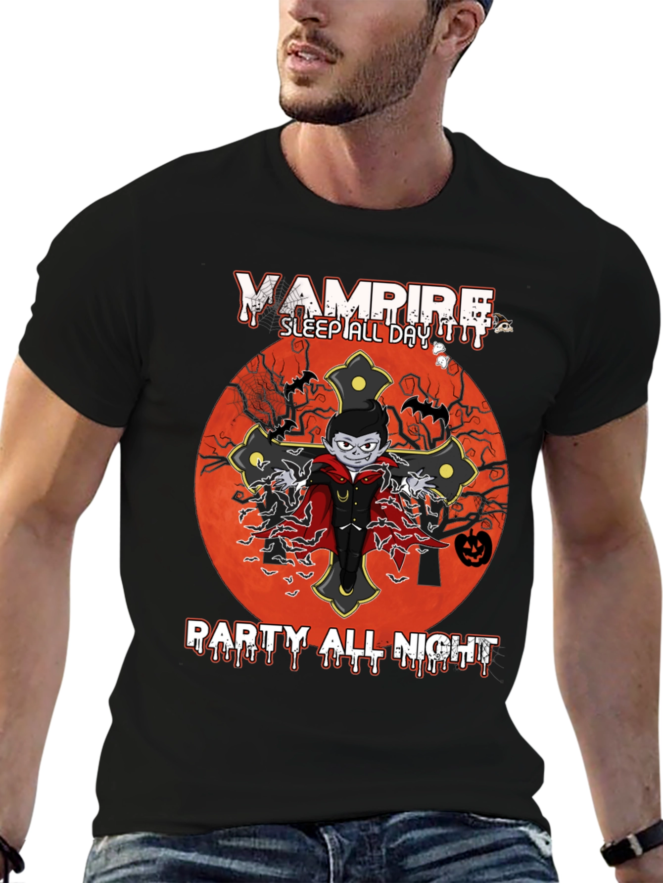 Camiseta Vampiro Halloween - Fiesta Nocturna