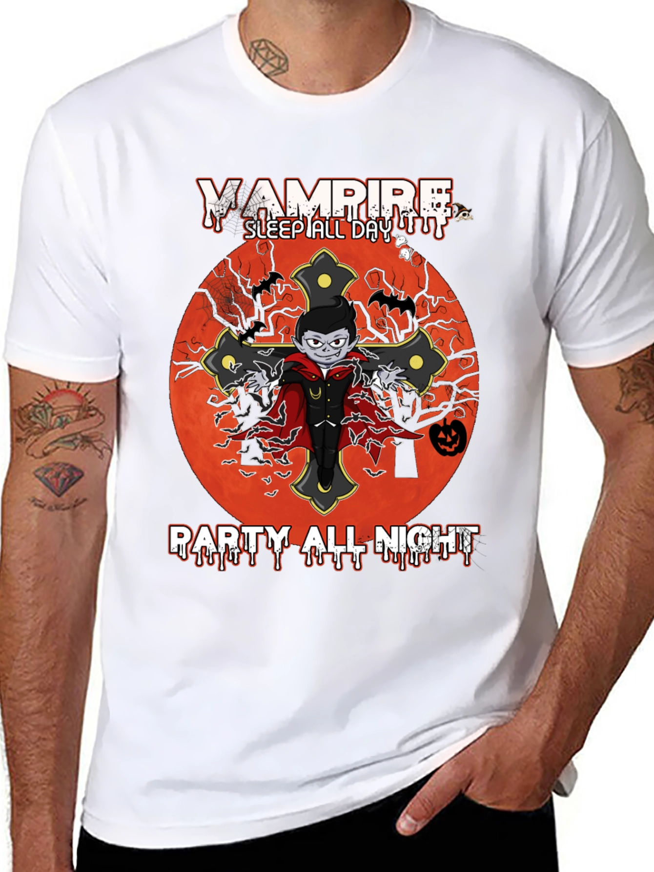 Camiseta Vampiro Halloween - Fiesta Nocturna