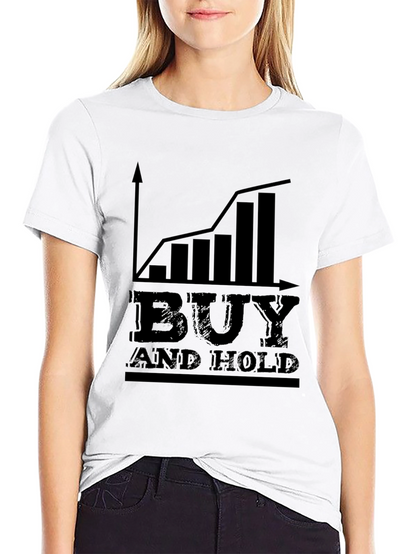 Camiseta Negra: Buy and Hold - Inversión