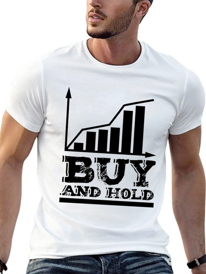Camiseta Negra: Buy and Hold - Inversión