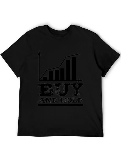 Camiseta Negra: Buy and Hold - Inversión