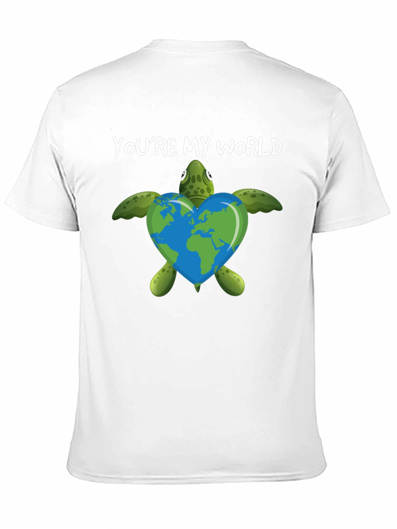 Camiseta Negra Youre My World Tortuga Ecológica