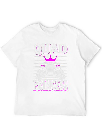 Camiseta Negra Quad Princess para Amantes de ATV