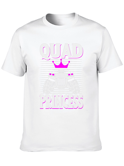 Camiseta Negra Quad Princess para Amantes de ATV