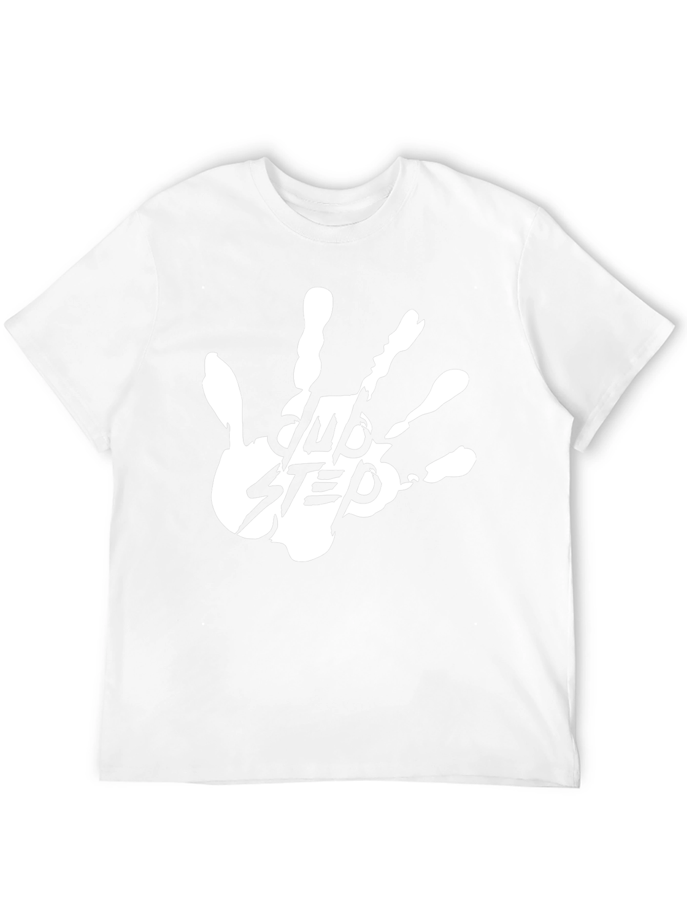 Camiseta Negra Dubstep Mano Blanca