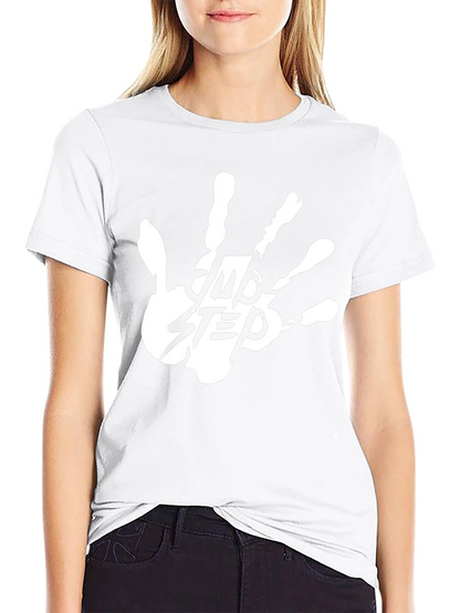 Camiseta Negra Dubstep Mano Blanca
