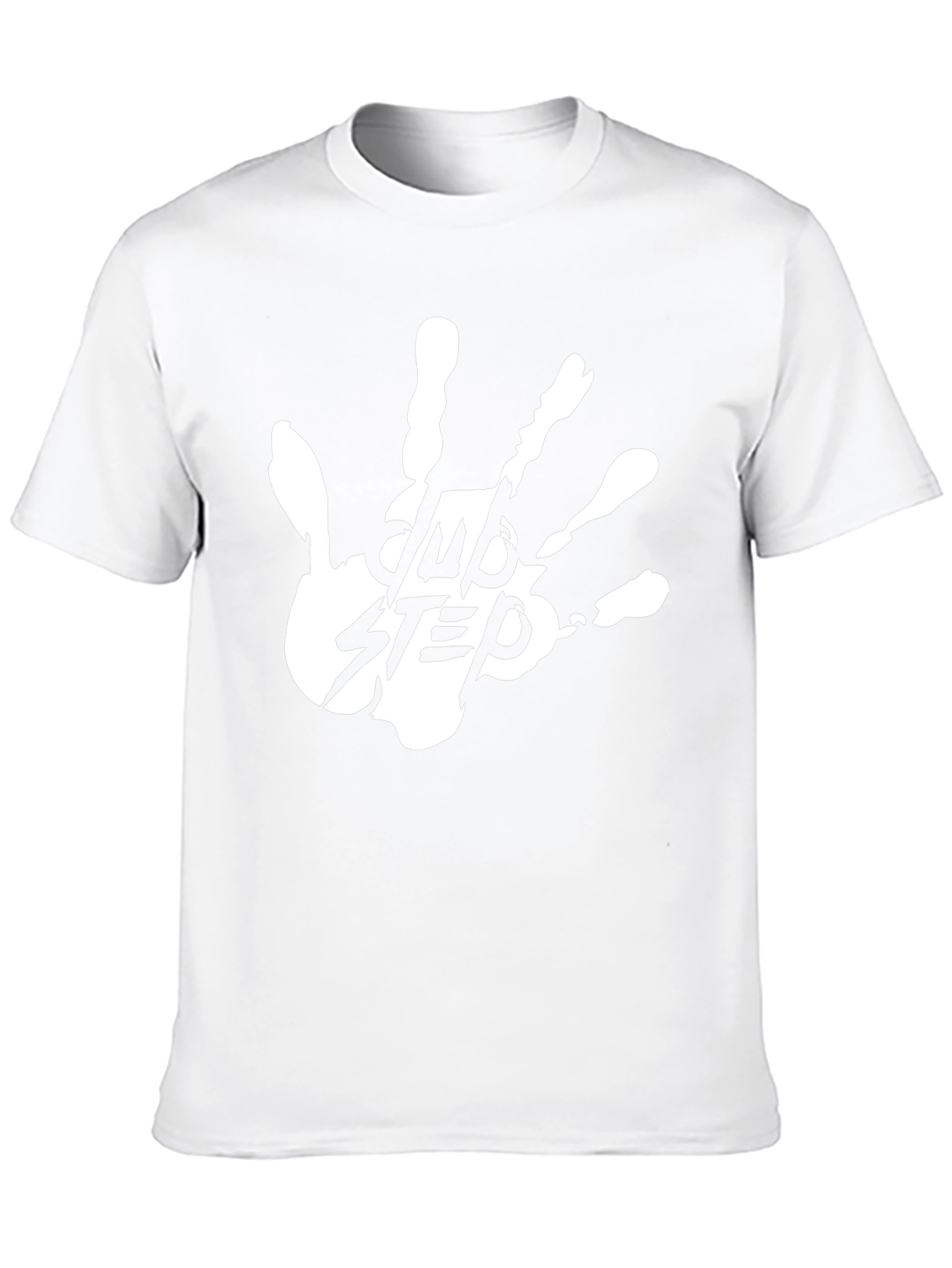 Camiseta Negra Dubstep Mano Blanca