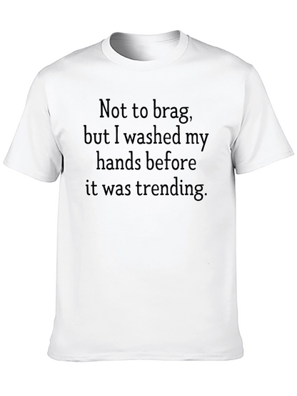 Camiseta Negra con Texto Lavé mis Manos Antes