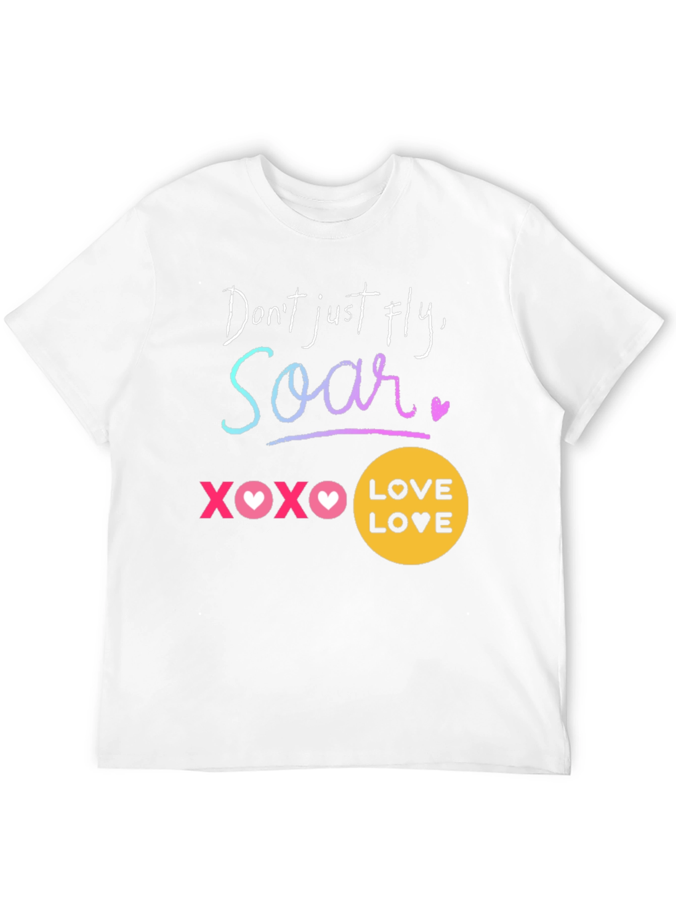 Camiseta Negra Soar: Amor y Motivación