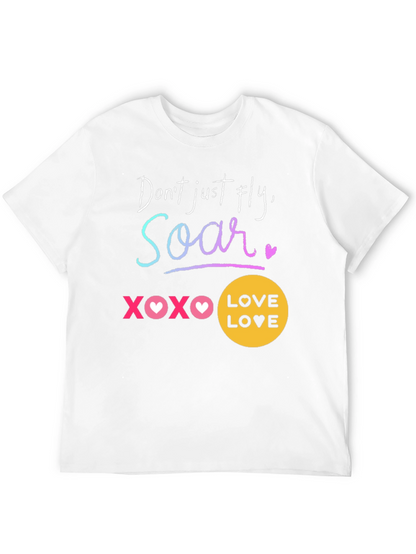 Camiseta Negra Soar: Amor y Motivación