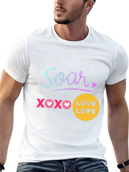 Camiseta Negra Soar: Amor y Motivación