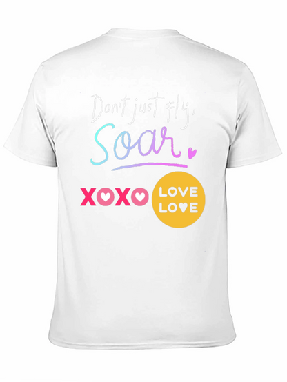 Camiseta Negra Soar: Amor y Motivación