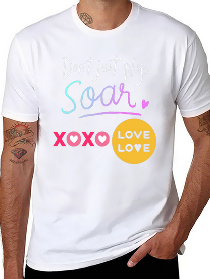 Camiseta Negra Soar: Amor y Motivación